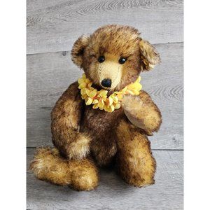 Vintage Carrousel Teddy Bear Aloha Terry & Doris Michaud Mint Hawaiian Rare